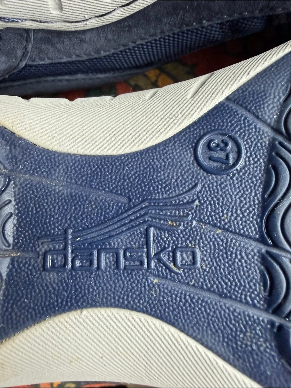 Dansko Women's Sneakers Navy Blue Bungee toggle Lace-Up